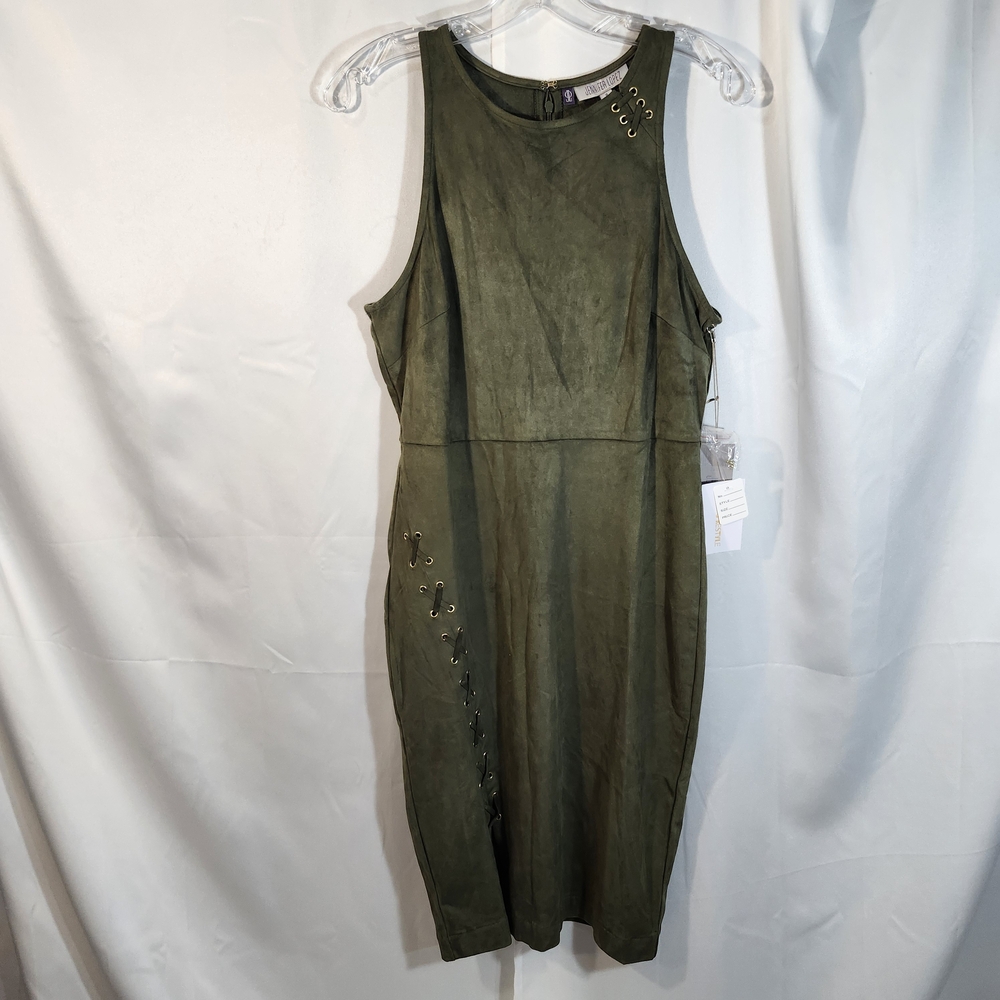 Jennifer Lopez Olive Midi Dress